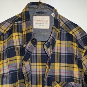 Weatherproof vintage men's large flannel shirt
